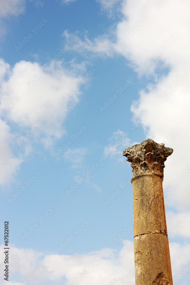 Column in Jerash