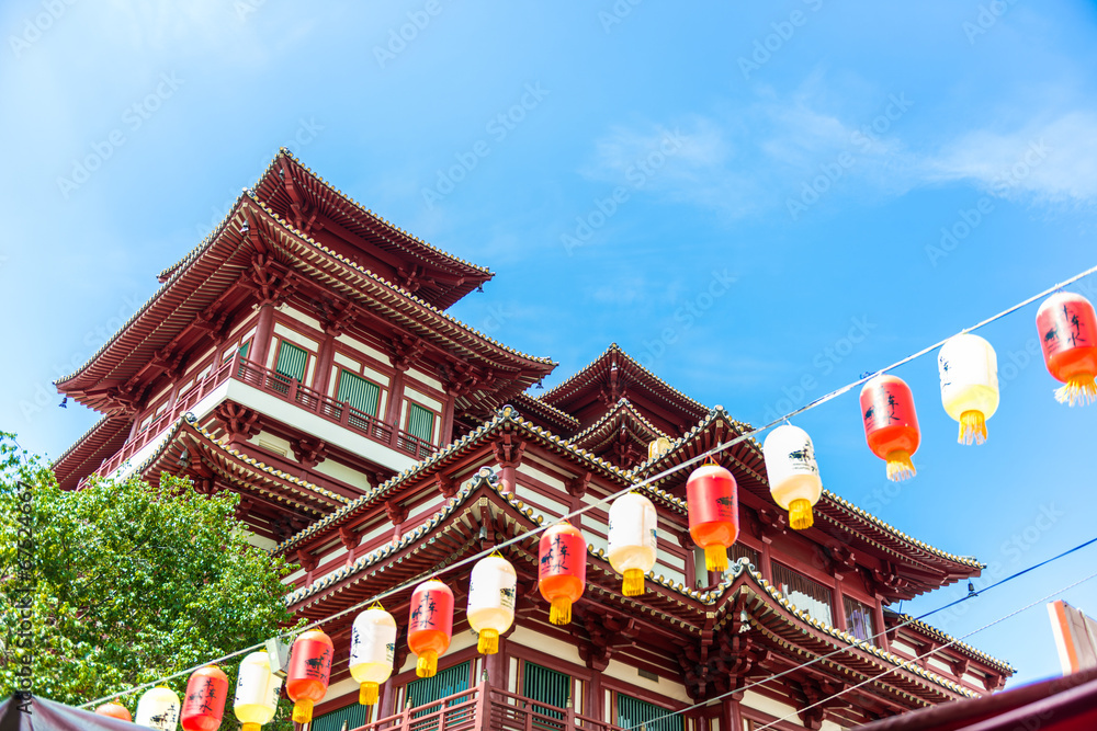 Buddha's Relic Tooth Temple in Singapore Chinatown Buddha's Relic Tooth Temple in Singapore Chinatown