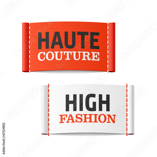 Haute Couture and High Fashion clothing labels