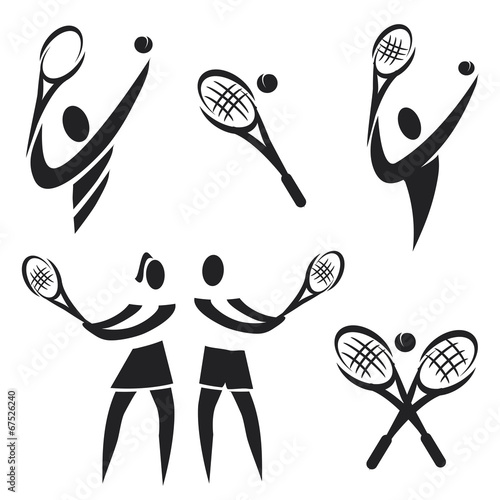 Tennis icons.