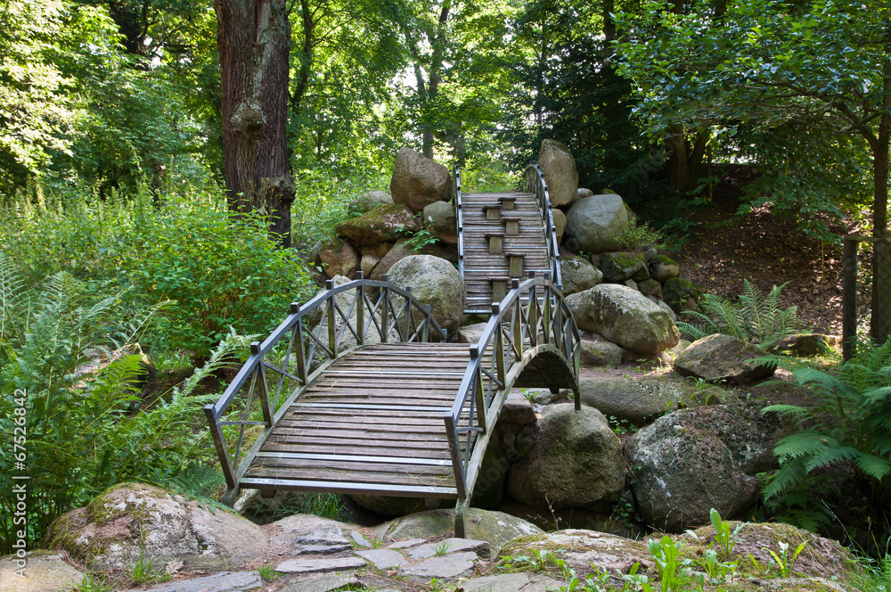 Doppelbrücke Oranienbaum im Park Doppelbrücke Oranienbaum im Park