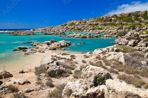 Stones in the water at Aspri Limni