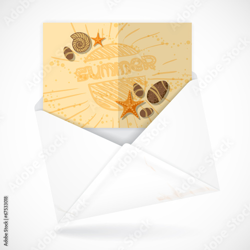 Postal Envelopes With Greeting Card