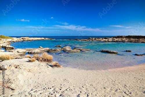 little bay at Elafonissi beach