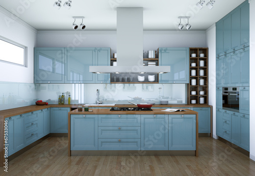 Fototapeta Naklejka Na Ścianę i Meble -  modern Kitchen Interior Design