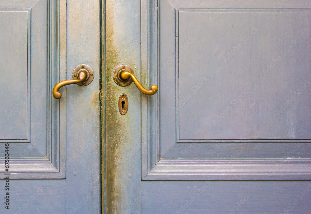 closed and locked old door closed and locked old door
