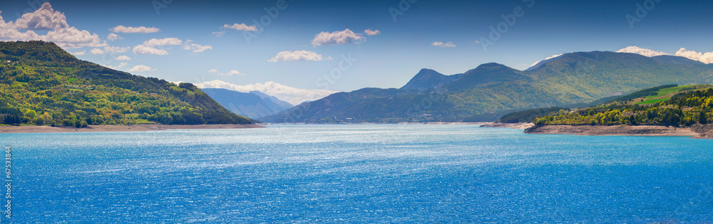 Panorama of lake Serre-Poncon