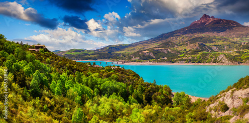 Panorama of lake Serre-Poncon