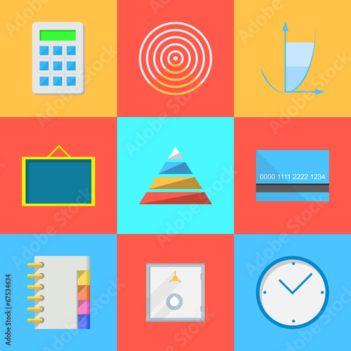 Flat icons for outsource work