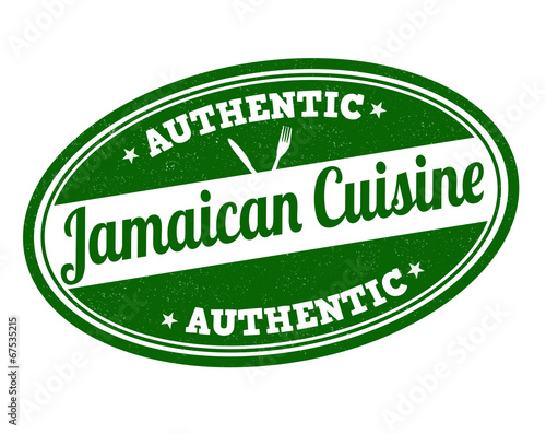Jamaican cuisine stamp