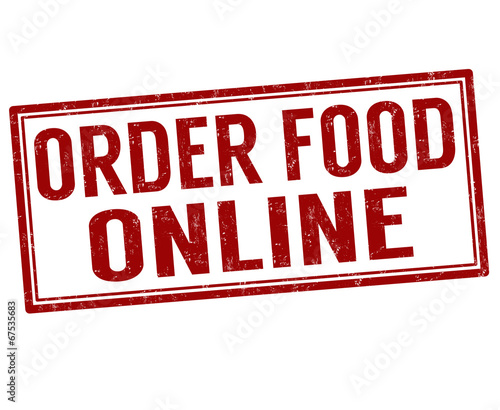 Order food online stamp