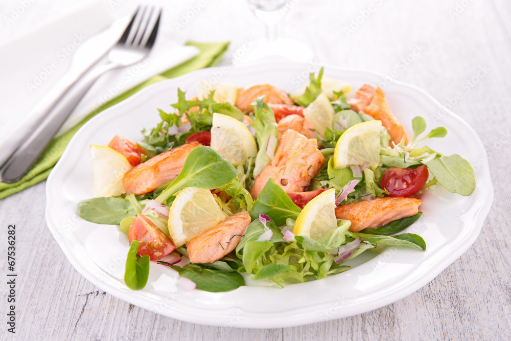 salad with salmon salad with salmon