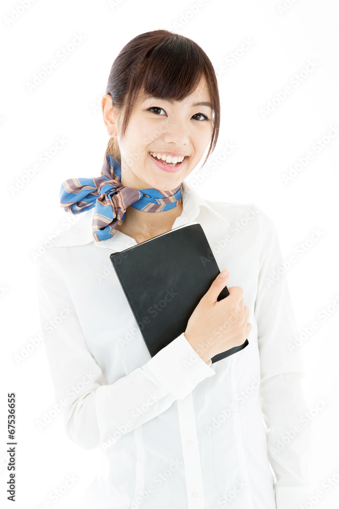 portrait of asian businesswoman on white background portrait of asian businesswoman on white background