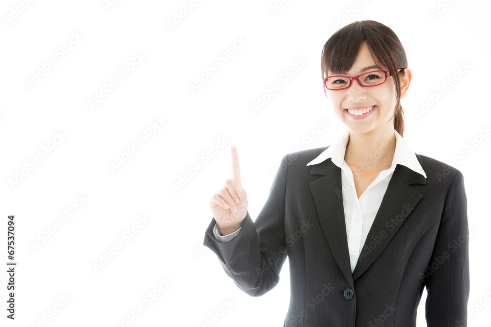 portrait of asian businesswoman on white background portrait of asian businesswoman on white background