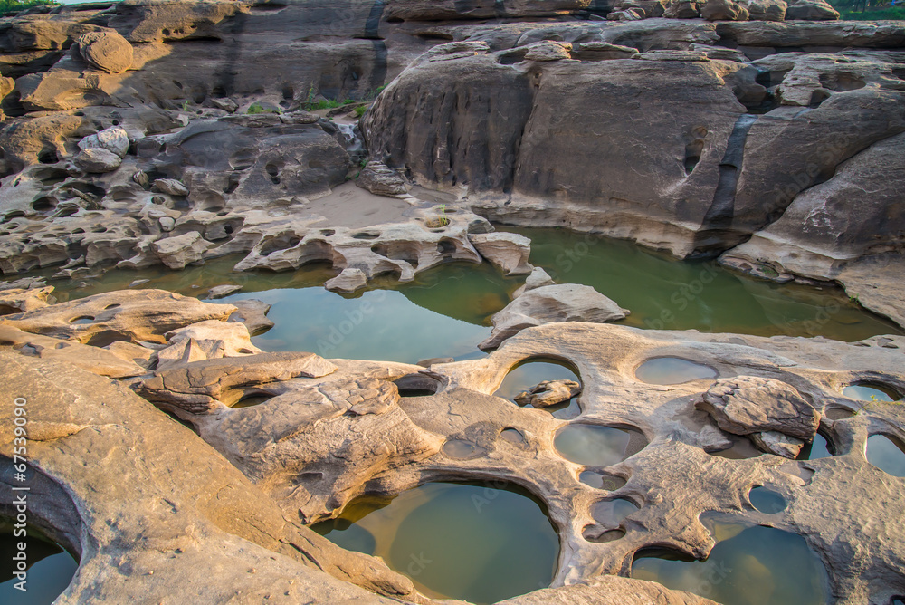 Fototapeta premium 3000 bok ,Sam pan bok, Ubon-ratchathani, Grand Canyon of Thailan