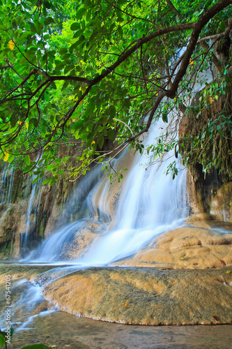 Erawan waterfall in Kanchanaburi province of Thailand