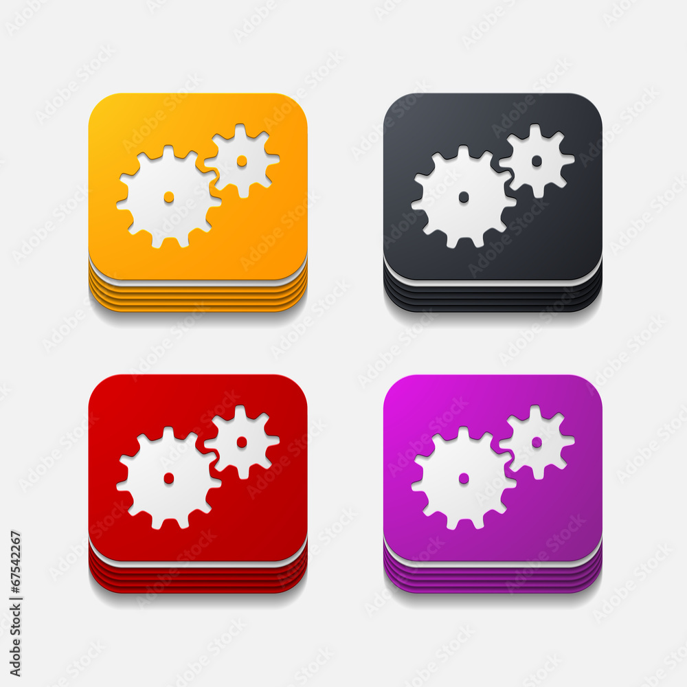 square button: cogwheel square button: cogwheel