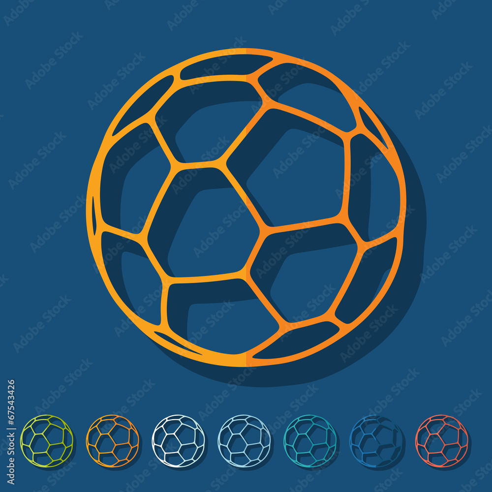 Fototapeta premium Flat design: ball