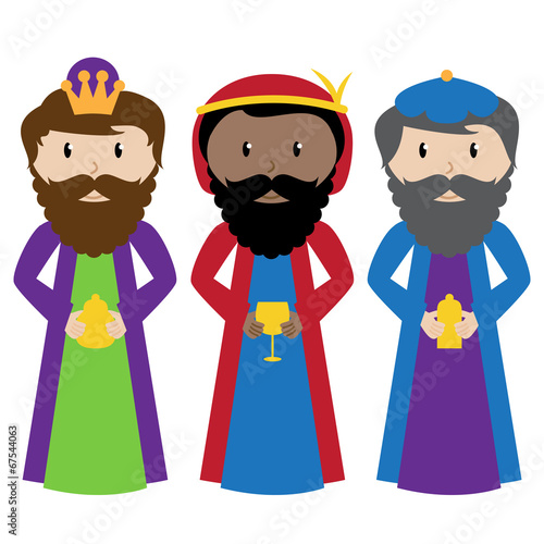 Vector Collection of the Three Wise Men or Magi