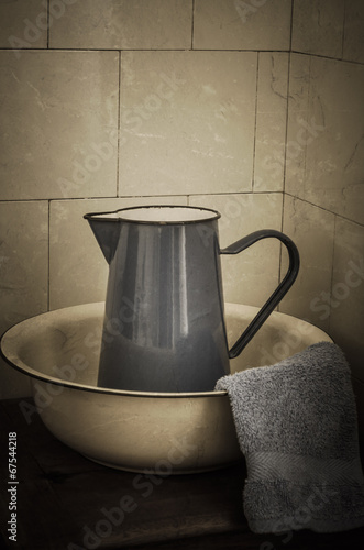 Retro Bathroom - Jug and Basin photo