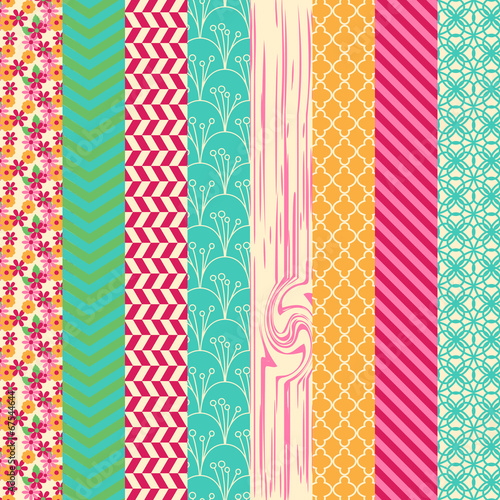 Vector Collection of Bright and Colorful Backgrounds or Digital 