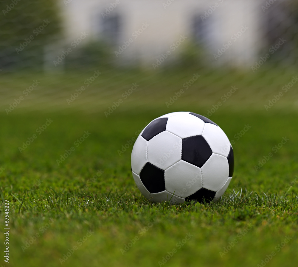 Fototapeta premium Leather soccer ball