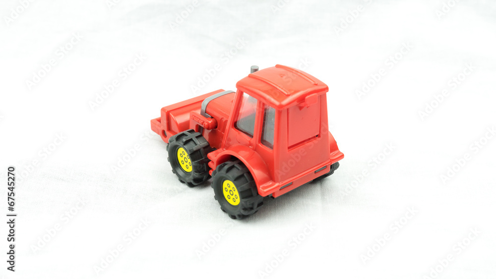 Heavy Construction Machinery Red Steam Roller Toy