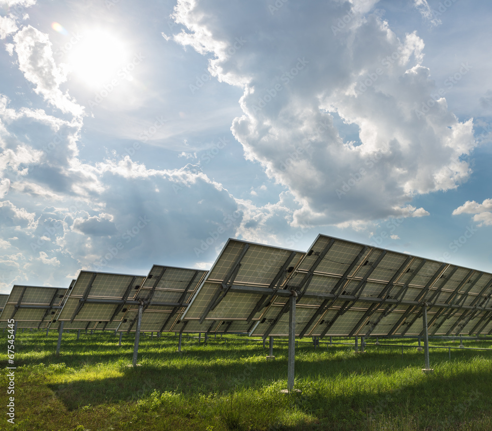 The solar farm for green energy in Thailand The solar farm for green energy in Thailand