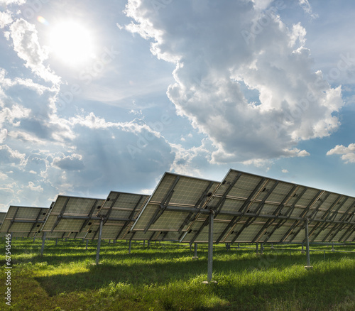 The solar farm for green energy in Thailand