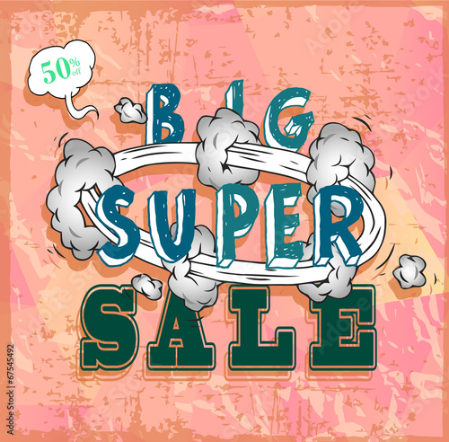 Sale poster with Boom comic