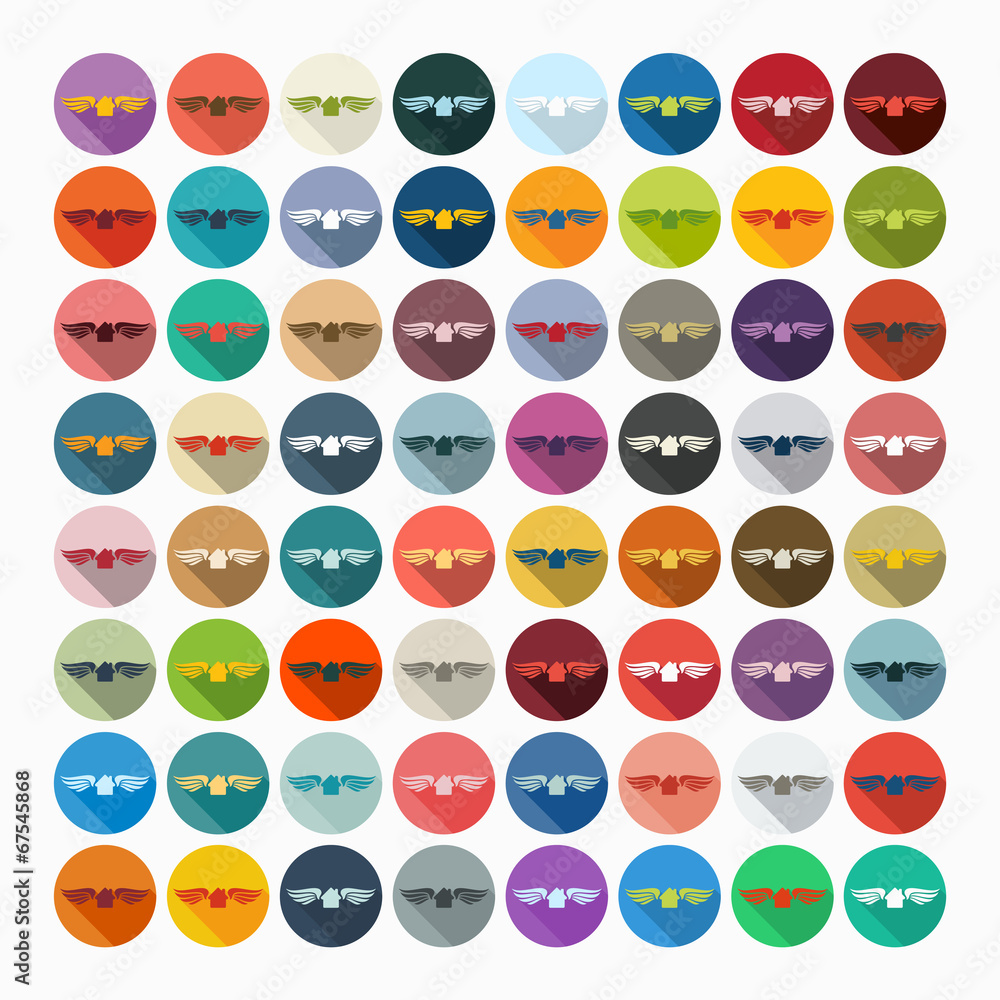 Flat design: house Flat design: house