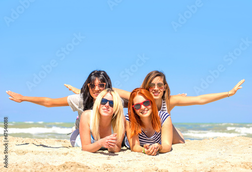 Friends on the beach