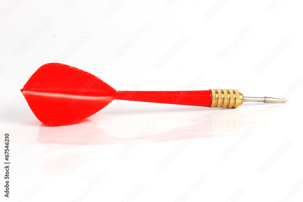 Red dart isolated Red dart isolated
