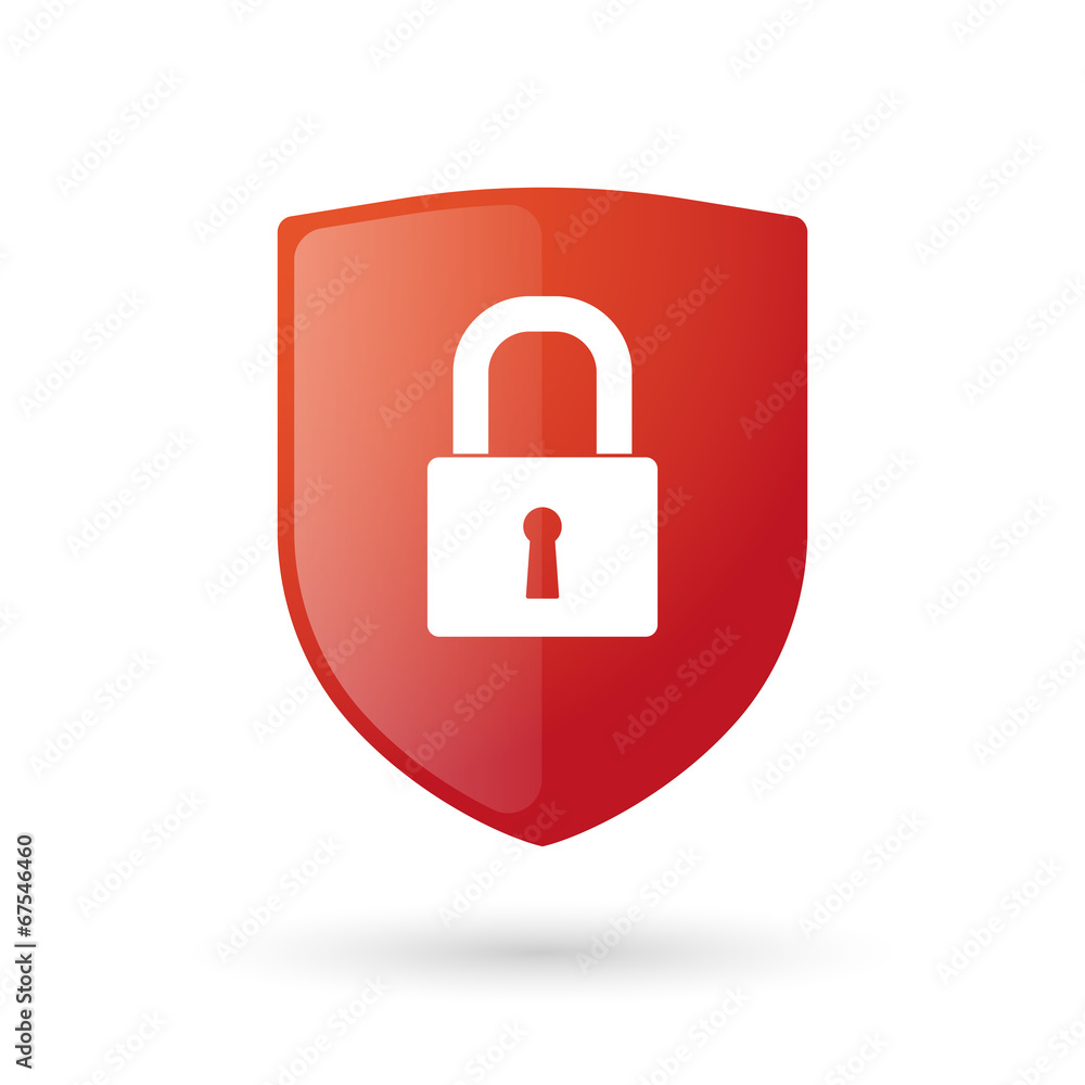 Shield icon with a lockpad Shield icon with a lockpad