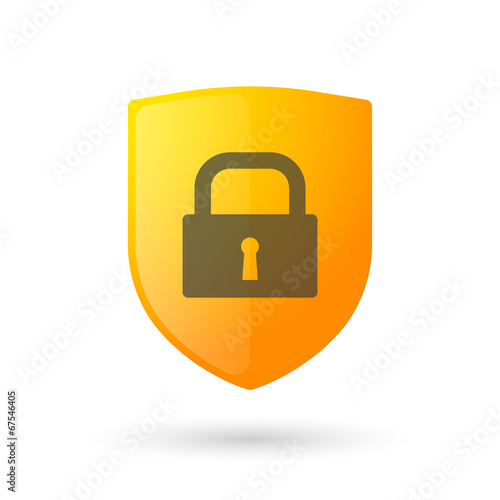 Shield icon with a lockpad