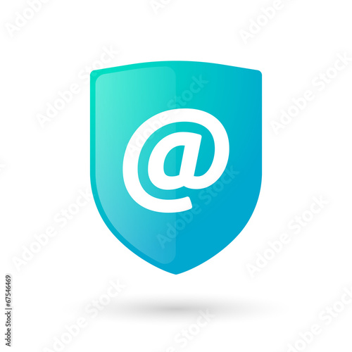 Shield icon with a mail sign