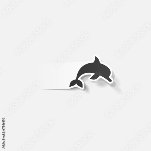 realistic design element: dolphin