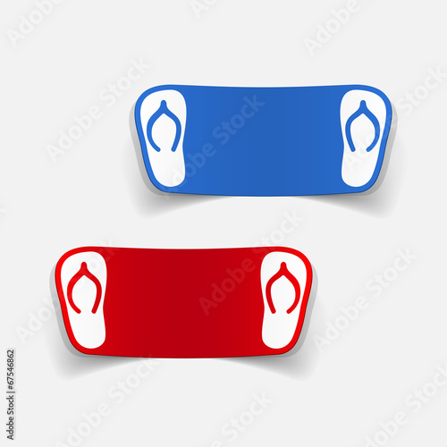 realistic design element: slippers