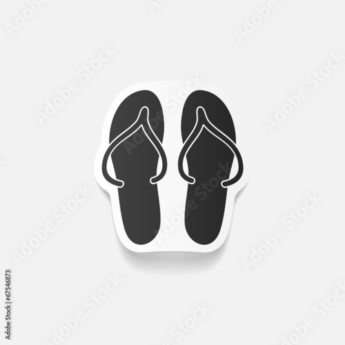 realistic design element: slippers