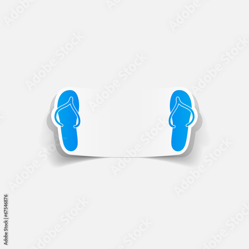 realistic design element: slippers