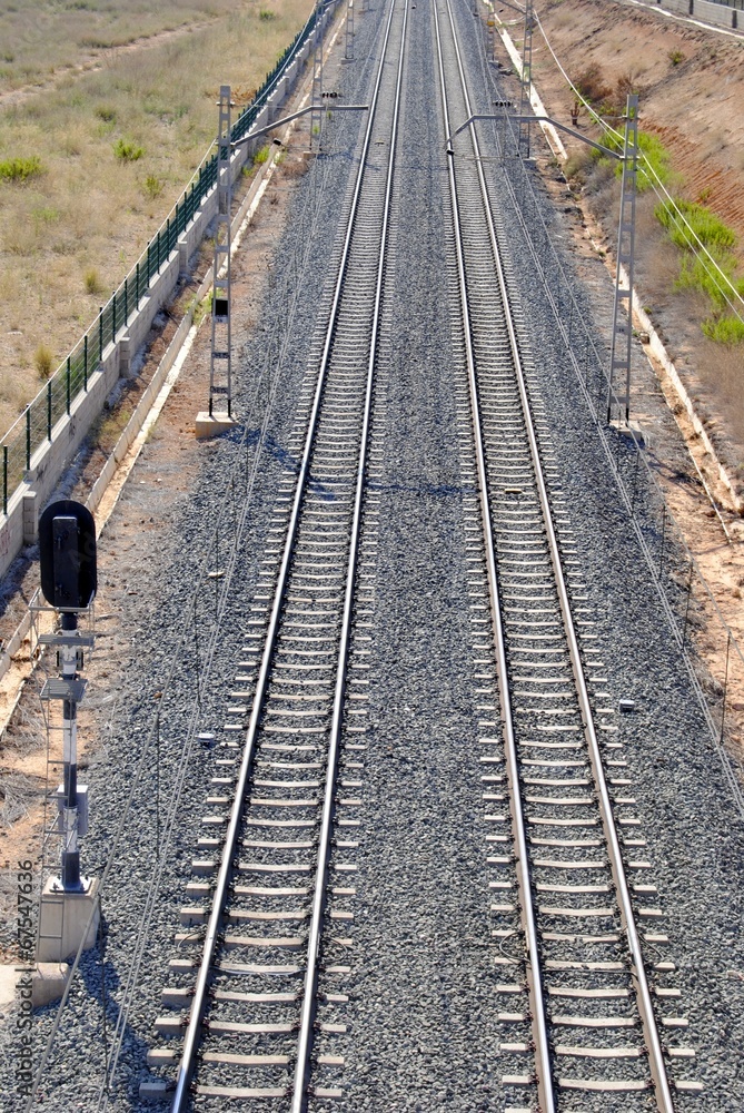 Obraz premium Vía de tren