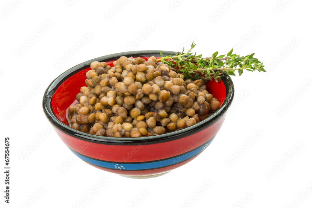Backed lentils Backed lentils
