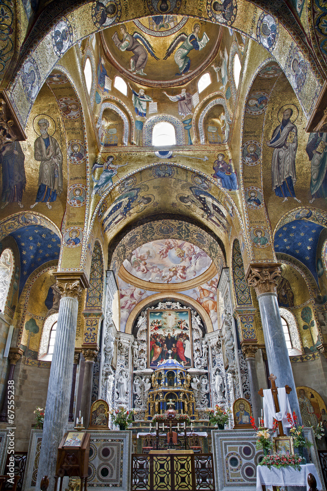 Palermo - mosaic from Church of Santa Maria dell' Ammiraglio