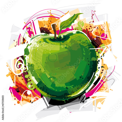 Green Apple Sketch