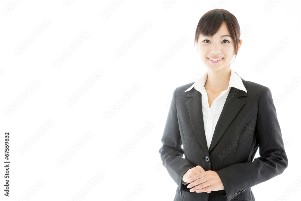 asian businesswoman on white background asian businesswoman on white background