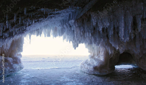 Ice Cave - inside looking out photo