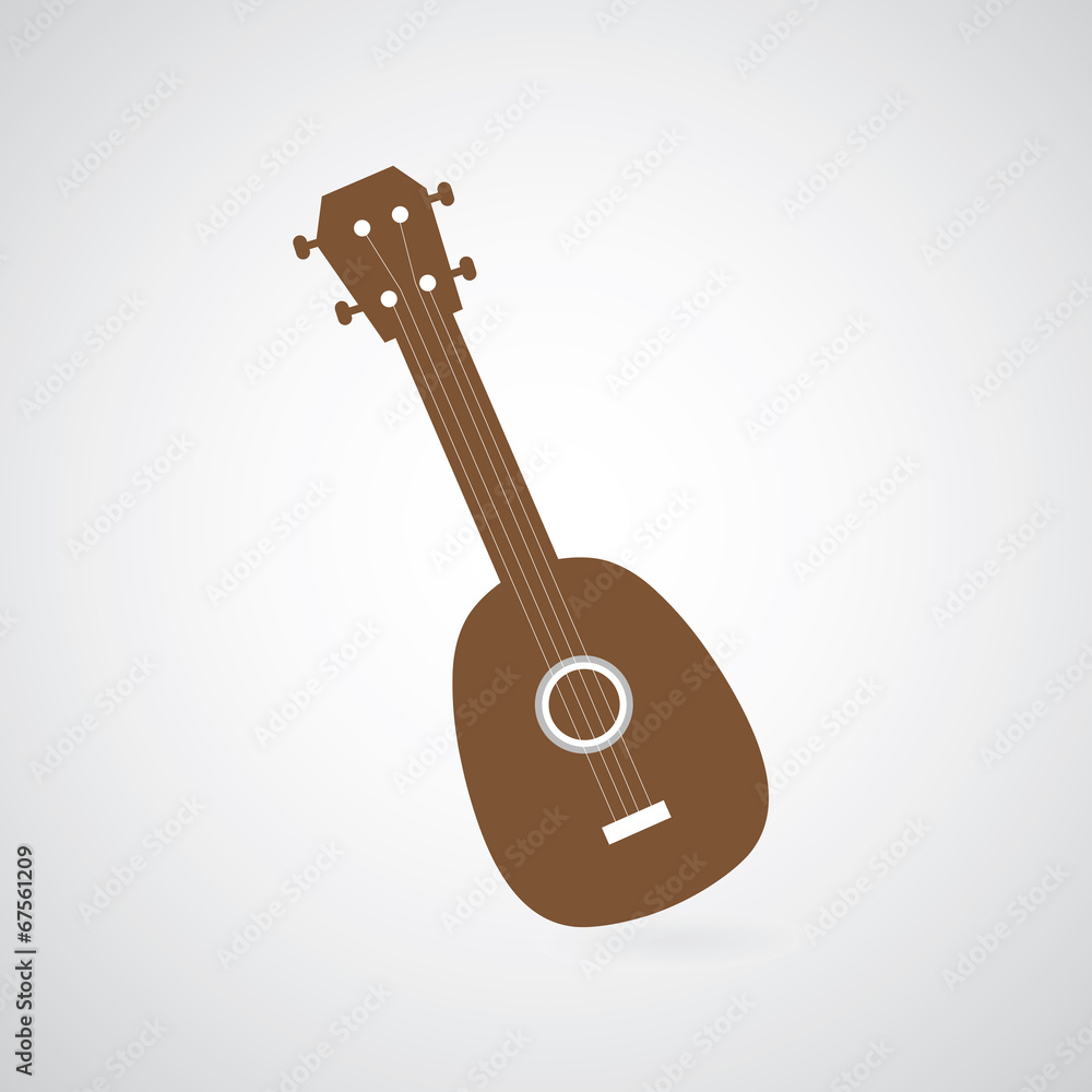 Naklejka premium vector ukulele symbol