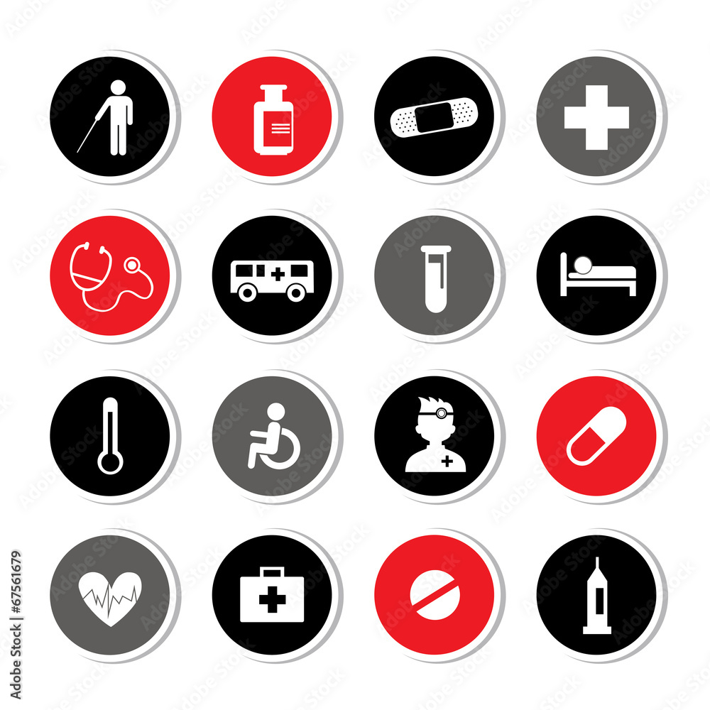 hospital icons set hospital icons set