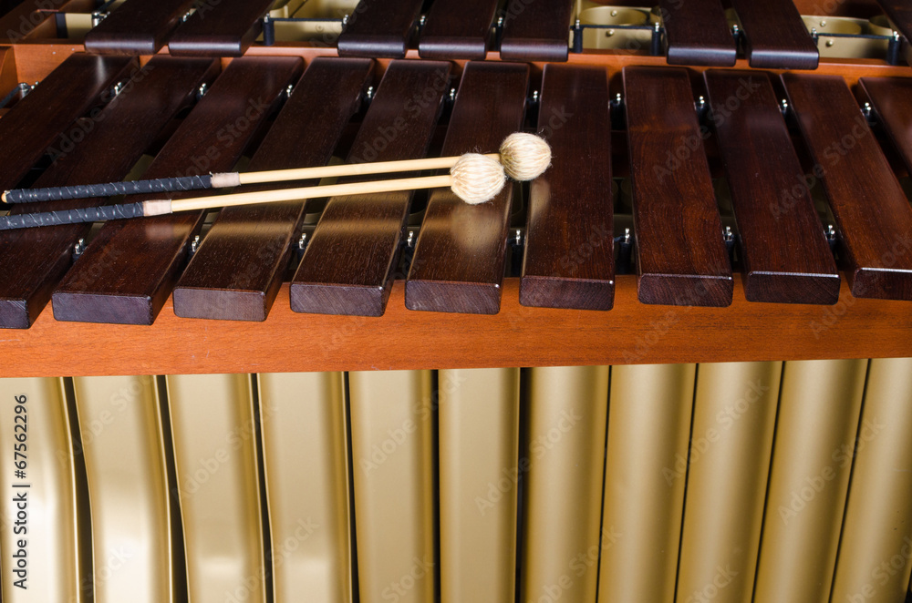 Marimba keys and resonators Stock Photo Adobe Stock