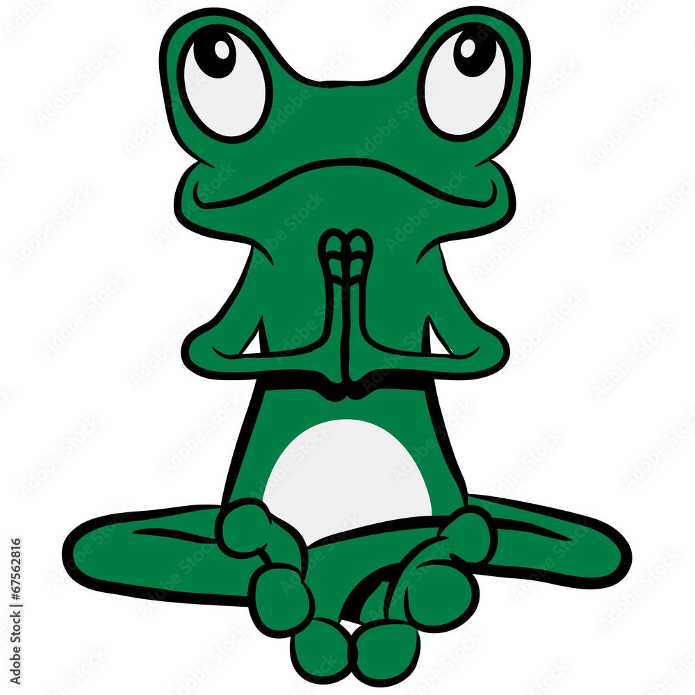Obraz premium Frosch Meditation yoga
